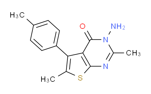 CAS No. 610274-73-2, 3-Amino-2,6-dimethyl-5-(p-tolyl)thieno[2,3-d]pyrimidin-4(3H)-one