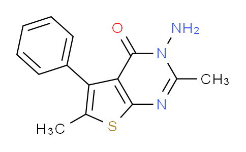 CAS No. 43088-53-5, 3-Amino-2,6-dimethyl-5-phenylthieno[2,3-d]pyrimidin-4(3H)-one