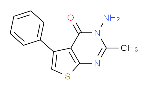 CAS No. 43088-51-3, 3-Amino-2-methyl-5-phenylthieno[2,3-d]pyrimidin-4(3H)-one