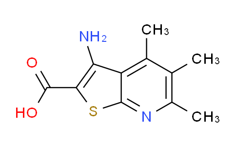 CAS No. 329712-85-8, 3-Amino-4,5,6-trimethylthieno[2,3-b]pyridine-2-carboxylic acid