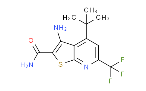 CAS No. 832739-30-7, 3-Amino-4-(tert-butyl)-6-(trifluoromethyl)thieno[2,3-b]pyridine-2-carboxamide