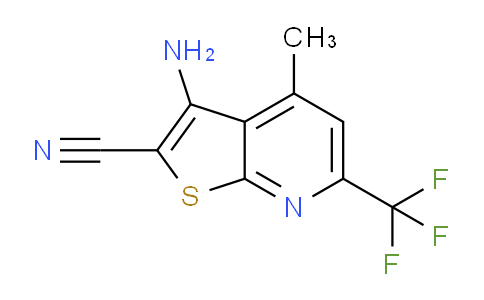 CAS No. 255909-26-3, 3-Amino-4-methyl-6-(trifluoromethyl)thieno[2,3-b]pyridine-2-carbonitrile