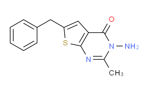 CAS No. 438226-53-0, 3-Amino-6-benzyl-2-methylthieno[2,3-d]pyrimidin-4(3H)-one