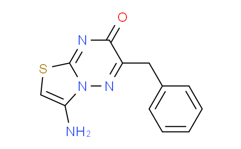 CAS No. 1707586-93-3, 3-Amino-6-benzyl-7H-thiazolo[3,2-b][1,2,4]triazin-7-one