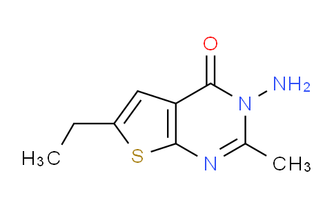 CAS No. 80381-61-9, 3-Amino-6-ethyl-2-methylthieno[2,3-d]pyrimidin-4(3H)-one