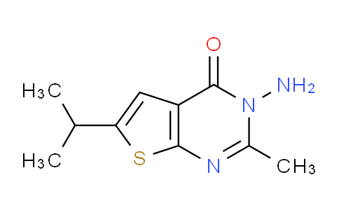 CAS No. 932796-38-8, 3-Amino-6-isopropyl-2-methylthieno[2,3-d]pyrimidin-4(3H)-one
