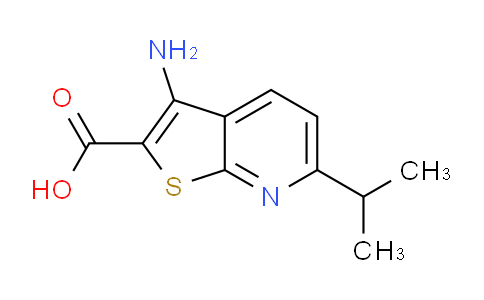 CAS No. 1035831-02-7, 3-Amino-6-isopropylthieno[2,3-b]pyridine-2-carboxylic acid