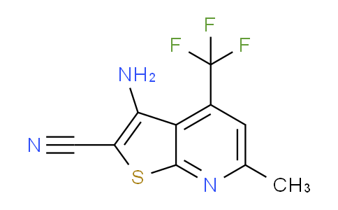 CAS No. 317840-08-7, 3-Amino-6-methyl-4-(trifluoromethyl)thieno[2,3-b]pyridine-2-carbonitrile