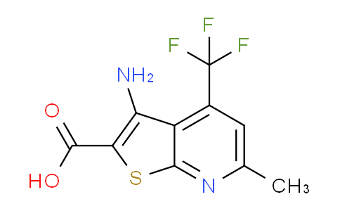 CAS No. 610259-30-8, 3-Amino-6-methyl-4-(trifluoromethyl)thieno[2,3-b]pyridine-2-carboxylic acid