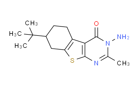 CAS No. 379250-29-0, 3-Amino-7-(tert-butyl)-2-methyl-5,6,7,8-tetrahydrobenzo[4,5]thieno[2,3-d]pyrimidin-4(3H)-one