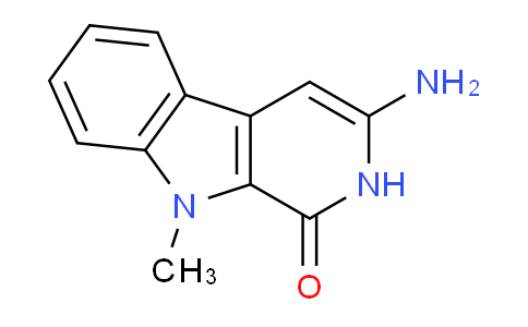 CAS No. 1264299-56-0, 3-Amino-9-methyl-2,9-dihydro-1H-pyrido[3,4-b]indol-1-one