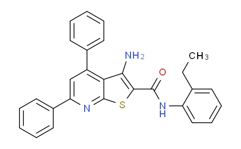 CAS No. 337495-86-0, 3-Amino-N-(2-ethylphenyl)-4,6-diphenylthieno[2,3-b]pyridine-2-carboxamide