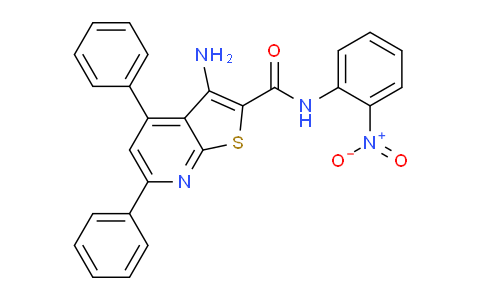 CAS No. 352435-70-2, 3-Amino-N-(2-nitrophenyl)-4,6-diphenylthieno[2,3-b]pyridine-2-carboxamide