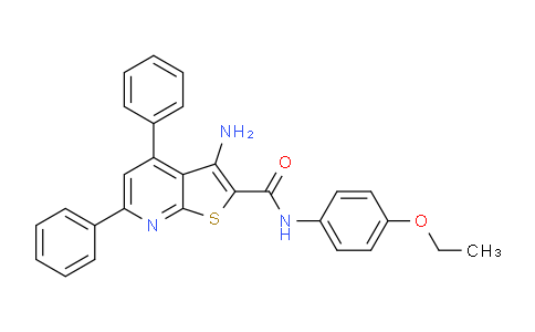 CAS No. 336180-44-0, 3-Amino-N-(4-ethoxyphenyl)-4,6-diphenylthieno[2,3-b]pyridine-2-carboxamide