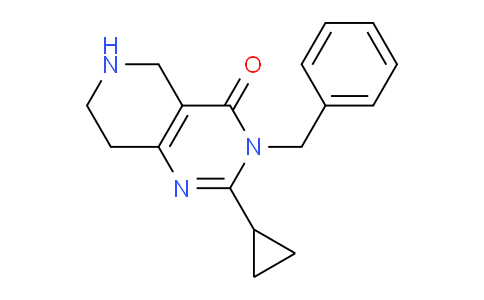 CAS No. 1707594-46-4, 3-Benzyl-2-cyclopropyl-5,6,7,8-tetrahydropyrido[4,3-d]pyrimidin-4(3H)-one
