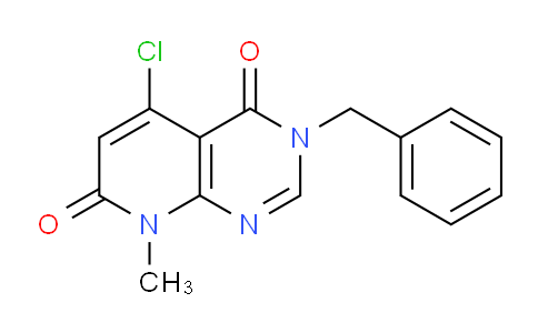 CAS No. 1035556-24-1, 3-Benzyl-5-chloro-8-methylpyrido[2,3-d]pyrimidine-4,7(3H,8H)-dione