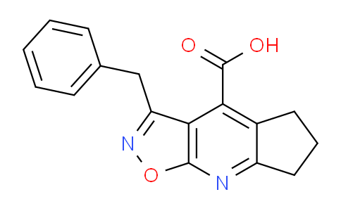 CAS No. 1263211-82-0, 3-Benzyl-6,7-dihydro-5H-cyclopenta[b]isoxazolo[4,5-e]pyridine-4-carboxylic acid