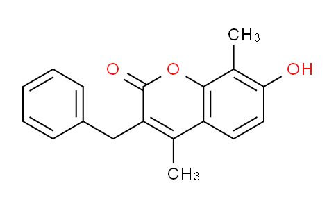 CAS No. 314742-78-4, 3-Benzyl-7-hydroxy-4,8-dimethyl-2H-chromen-2-one