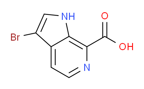 CAS No. 1190318-59-2, 3-Bromo-1H-pyrrolo[2,3-c]pyridine-7-carboxylic acid
