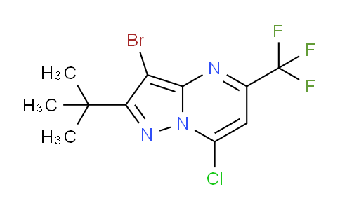 CAS No. 655235-50-0, 3-Bromo-2-(tert-butyl)-7-chloro-5-(trifluoromethyl)pyrazolo[1,5-a]pyrimidine