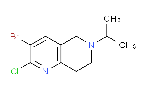 CAS No. 1774900-72-9, 3-Bromo-2-chloro-6-isopropyl-5,6,7,8-tetrahydro-1,6-naphthyridine