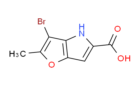 CAS No. 1399662-89-5, 3-Bromo-2-methyl-4H-furo[3,2-b]pyrrole-5-carboxylic acid