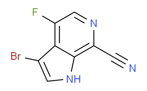 CAS No. 1190311-11-5, 3-Bromo-4-fluoro-1H-pyrrolo[2,3-c]pyridine-7-carbonitrile