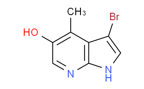 CAS No. 1190322-71-4, 3-Bromo-4-methyl-1H-pyrrolo[2,3-b]pyridin-5-ol