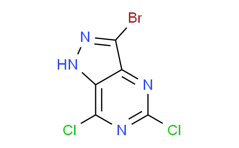 CAS No. 1934543-12-0, 3-Bromo-5,7-dichloro-1H-pyrazolo[4,3-d]pyrimidine