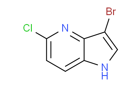 CAS No. 1190310-75-8, 3-Bromo-5-chloro-1H-pyrrolo[3,2-b]pyridine