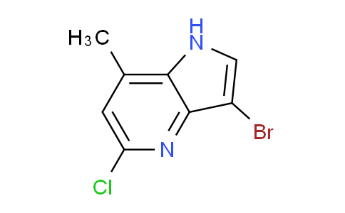 CAS No. 1190310-89-4, 3-Bromo-5-chloro-7-methyl-1H-pyrrolo[3,2-b]pyridine