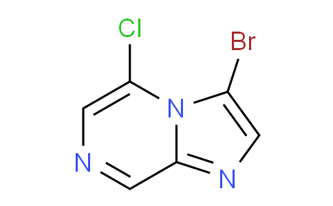 CAS No. 1243389-43-6, 3-Bromo-5-chloroimidazo[1,2-a]pyrazine