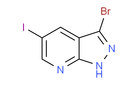 CAS No. 1305324-61-1, 3-Bromo-5-iodo-1H-pyrazolo[3,4-b]pyridine