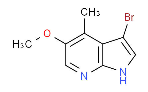 CAS No. 1190321-09-5, 3-Bromo-5-methoxy-4-methyl-1H-pyrrolo[2,3-b]pyridine