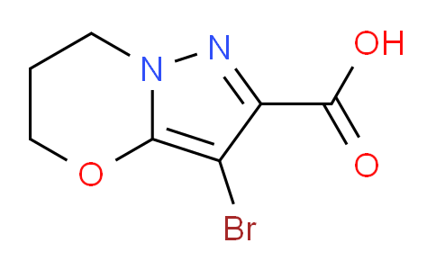 CAS No. 1707372-02-8, 3-Bromo-6,7-dihydro-5H-pyrazolo[5,1-b][1,3]oxazine-2-carboxylic acid