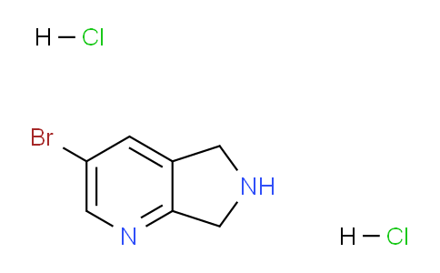 CAS No. 1956382-38-9, 3-Bromo-6,7-dihydro-5H-pyrrolo[3,4-b]pyridine dihydrochloride