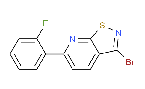 CAS No. 1706434-96-9, 3-Bromo-6-(2-fluorophenyl)isothiazolo[5,4-b]pyridine
