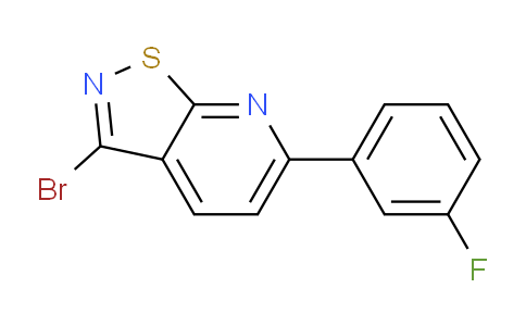 CAS No. 1706434-99-2, 3-Bromo-6-(3-fluorophenyl)isothiazolo[5,4-b]pyridine