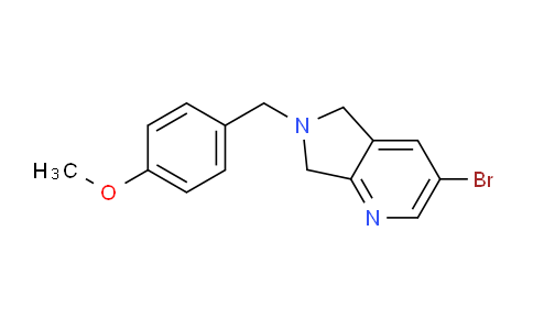 CAS No. 1356087-51-8, 3-Bromo-6-(4-methoxybenzyl)-6,7-dihydro-5H-pyrrolo[3,4-b]pyridine