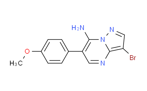 CAS No. 1039364-83-4, 3-Bromo-6-(4-methoxyphenyl)pyrazolo[1,5-a]pyrimidin-7-amine