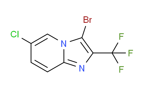 CAS No. 1160474-82-7, 3-Bromo-6-chloro-2-(trifluoromethyl)imidazo[1,2-a]pyridine
