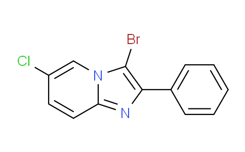 CAS No. 477886-81-0, 3-Bromo-6-chloro-2-phenylimidazo[1,2-a]pyridine