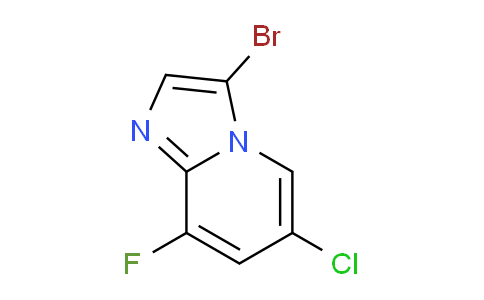 CAS No. 1427445-42-8, 3-Bromo-6-chloro-8-fluoroimidazo[1,2-a]pyridine