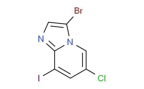 CAS No. 1221791-77-0, 3-Bromo-6-chloro-8-iodoimidazo[1,2-a]pyridine