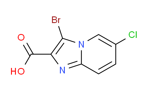 CAS No. 923225-00-7, 3-Bromo-6-chloroimidazo[1,2-a]pyridine-2-carboxylic acid