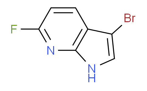 CAS No. 1190315-22-0, 3-Bromo-6-fluoro-1H-pyrrolo[2,3-b]pyridine