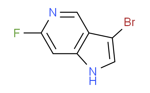 CAS No. 1190316-52-9, 3-Bromo-6-fluoro-1H-pyrrolo[3,2-c]pyridine