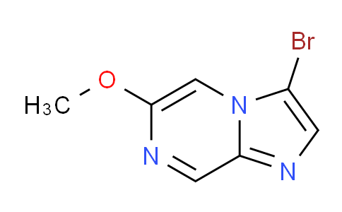 CAS No. 1276056-77-9, 3-Bromo-6-methoxyimidazo[1,2-a]pyrazine