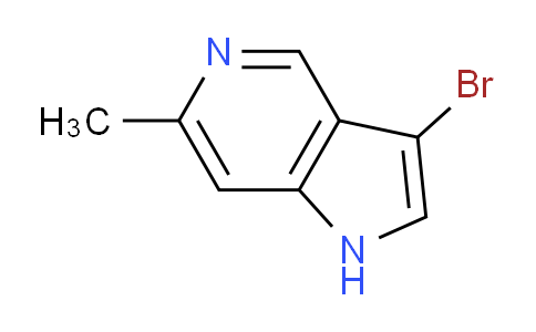 CAS No. 1190313-09-7, 3-Bromo-6-methyl-1H-pyrrolo[3,2-c]pyridine