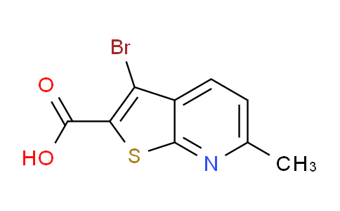CAS No. 953821-08-4, 3-Bromo-6-methylthieno[2,3-b]pyridine-2-carboxylic acid
